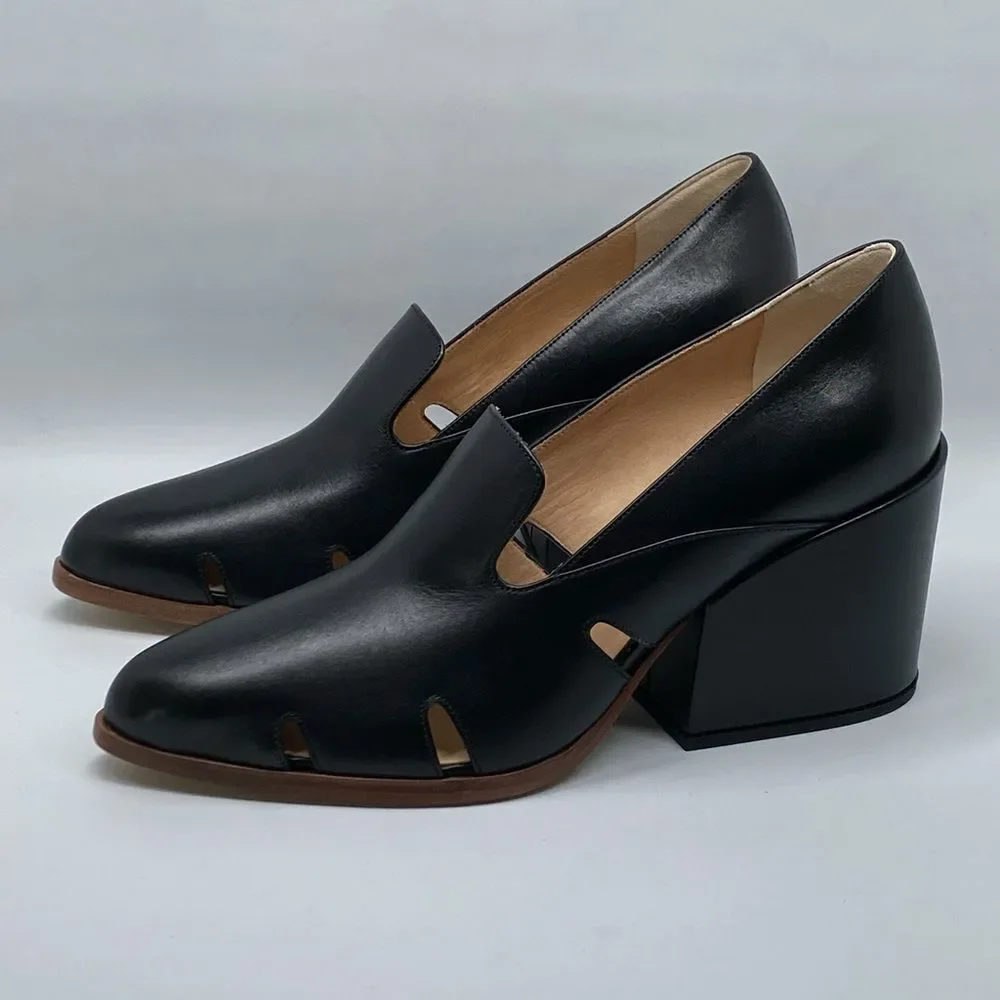 Gabriela Hearst Eliza 80MM Leather Loafers size 39